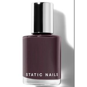 Static Nails Liquid Glass Nail Lacquer Full Coverage 12ml .41oz FIG deep Purple